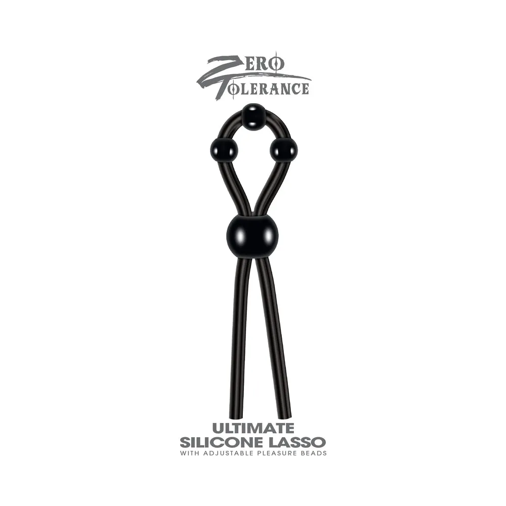 Zero Tolerance Ultimate Silicone Lasso Adjustable Cockring Black